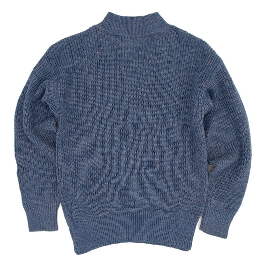 【USED】80s L.L.Bean Henley neck Sweater ヘンリーネックニットセーター made in USA