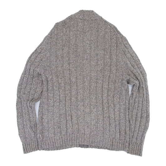 【USED】90s WOOLRICH Full Zip Knit Sweater ウールリッチ フルジップ ニットセーター