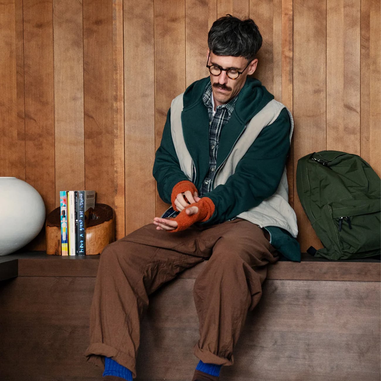 【DM便190円】ROTOTO ロトト SEAMLESS HAND WARMER　”WOOL FLEECE” シームレスハンドウォーマー ”ウール フリース”  R5100-232