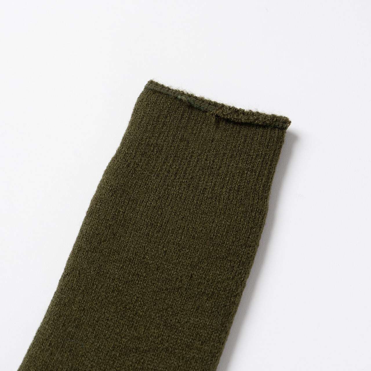 【DM便190円】NODAL Brushed Pile Socks（Army Green） 裏起毛のパイルソックス NDY10