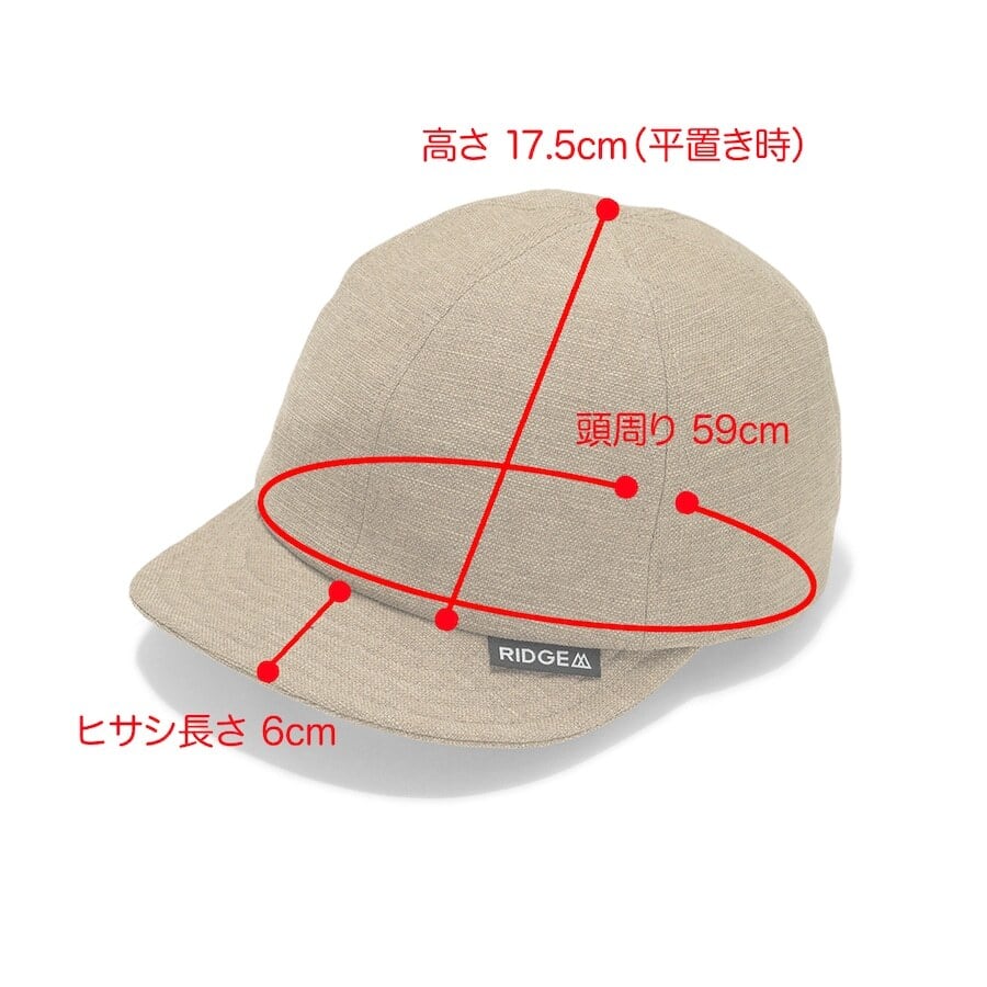 【DM便190円】RIDGE MOUNTAIN GEAR｜Hempish Basic Cap リッジマウンテンギア ヘンピッシュベーシックキャップ