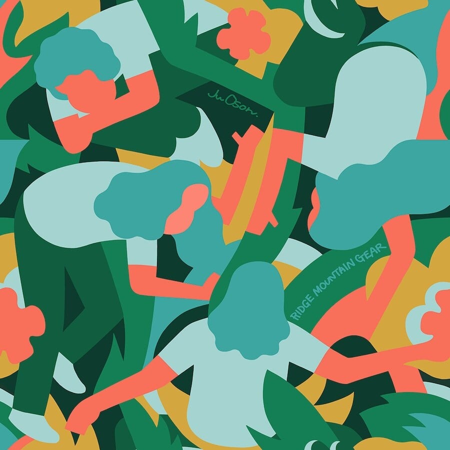 【DM便190円】JUN OSON×RIDGE "Tenugui"