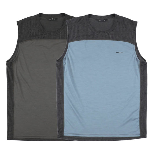 【DM便190円】STATIC スタティック CHORD WOOL S/L SHIRTS コードウール スリーブレス シャツ