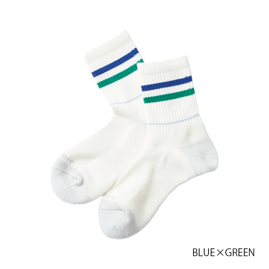 【DM便190円】ROTOTO ロトト ALLROUNDER ”2 STRIPE MERINO CREW ” オールラウンダー 2ストライプ メリノクルー