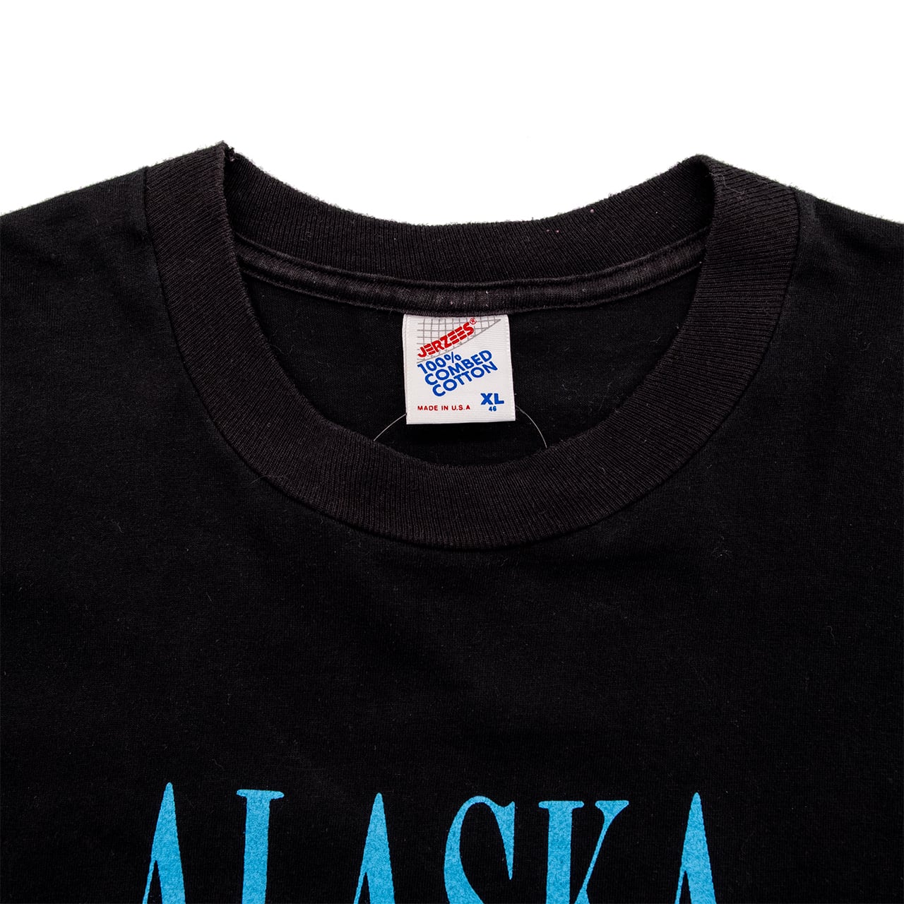 【USED】90s Vintage Jerzees Alaska Midnight Sun Express T-Shirt アラスカ ミッドナイト・サン・エクスプレス Tシャツ