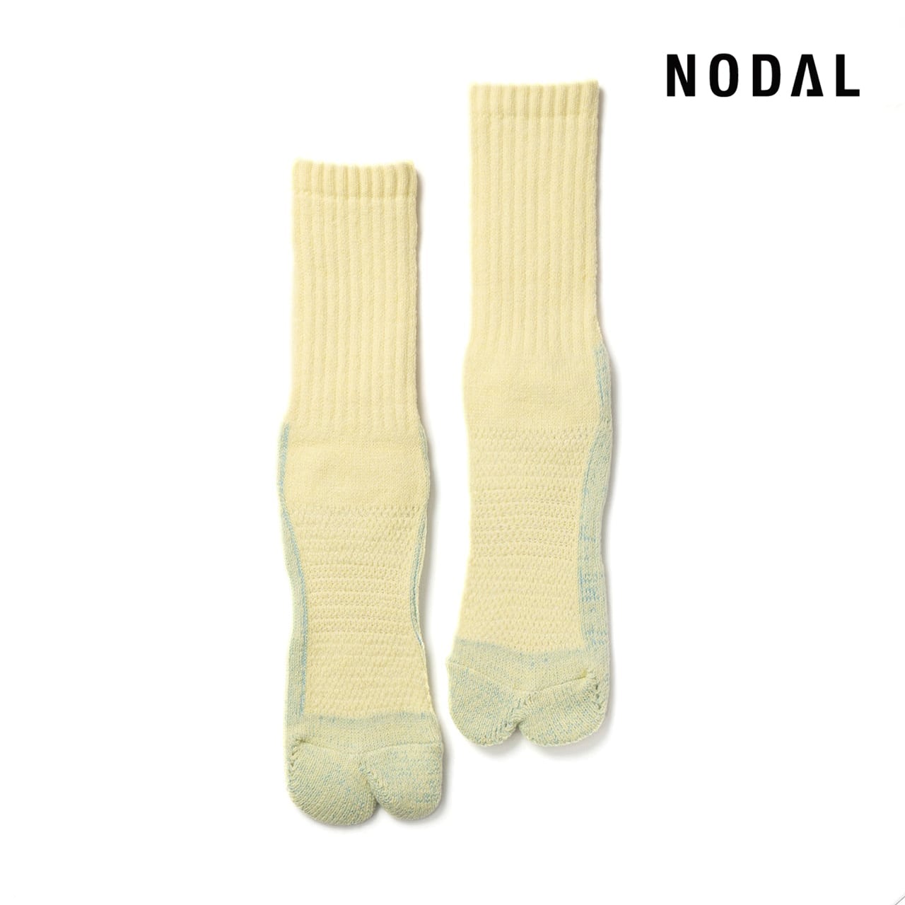 【DM便190円】NODAL 84N Wool Long Socks（PailYellow） ウールロングソックス NDY09