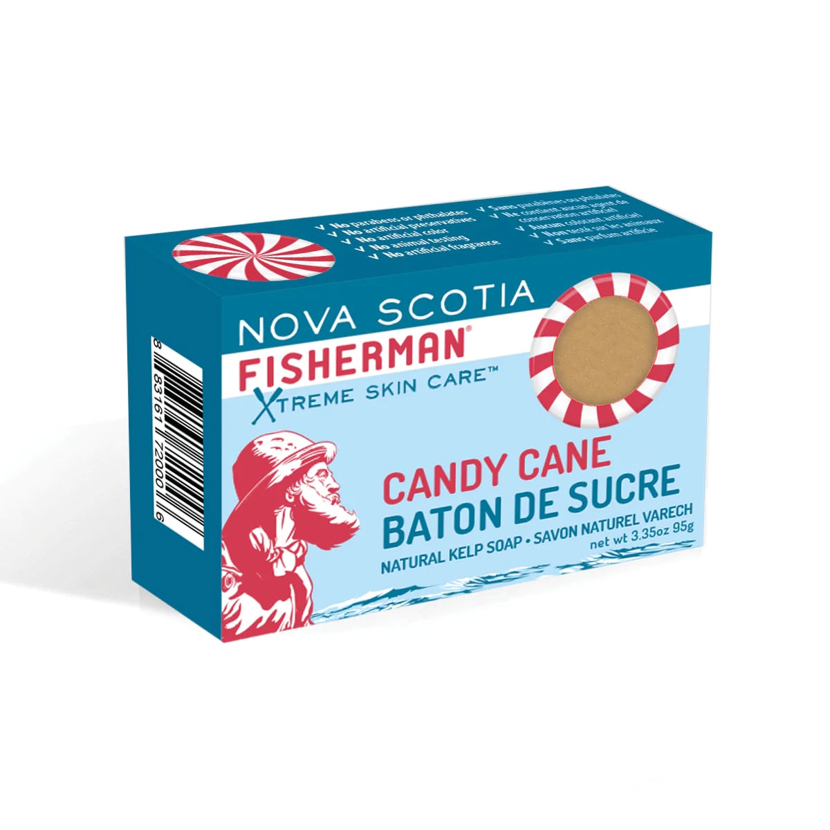 NOVA SCOTIA FISHERMAN ノバスコシア・フィッシャーマン CANDY CANE MINT キャンディケインソープ (季節限定)
