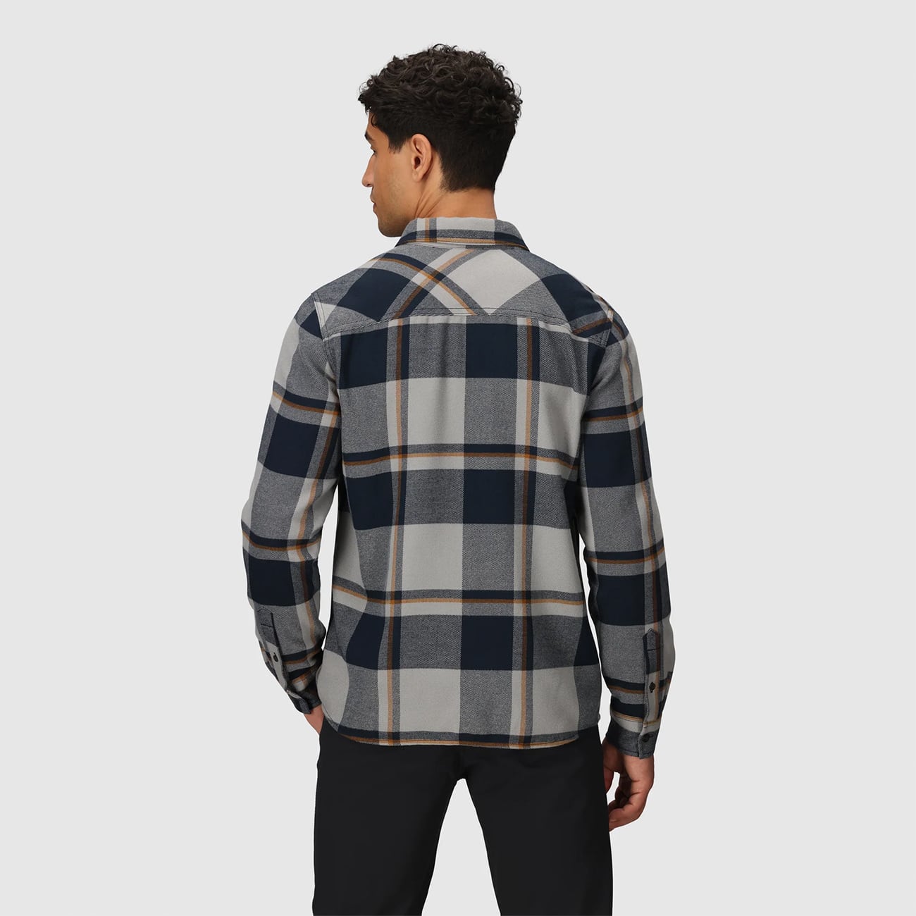 OUTDOOR RESEARCH アウトドアリサーチ Men's Feedback Flannel Twill Shirt フィードバックツイルシャツ Dark Navy Plaid ダークネイビー