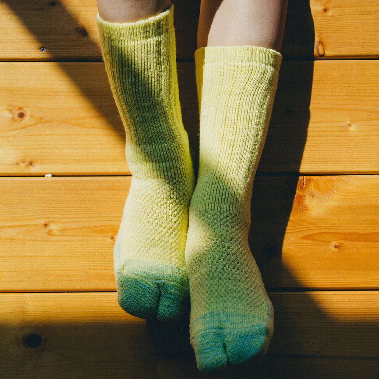 【DM便190円】NODAL 84N Wool Long Socks（PailYellow） ウールロングソックス NDY09