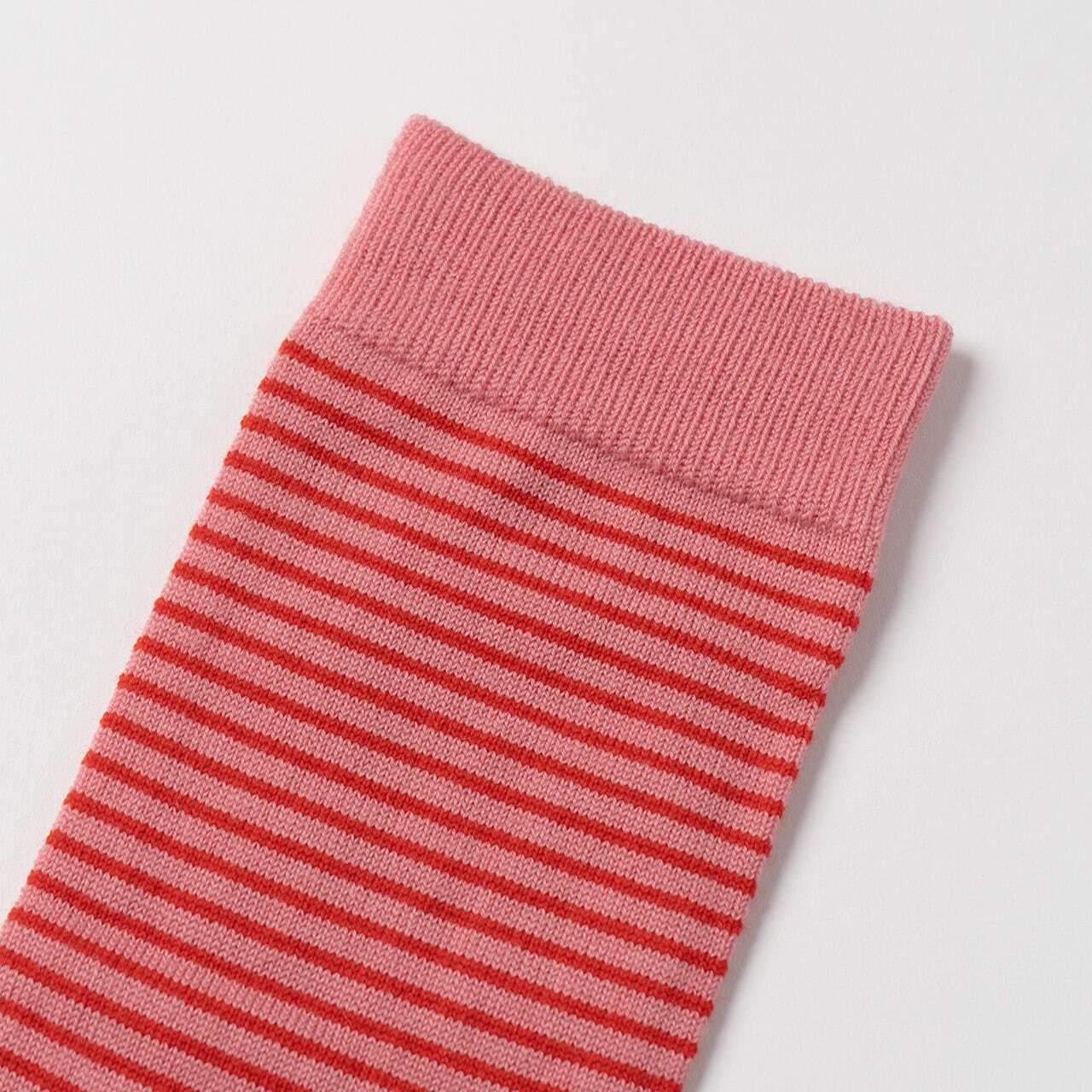 【DM便190円】NODAL Merino Wool Stripe Socks（Pink） ノーダル メリノウール ストライプソックス ピンク NDY06