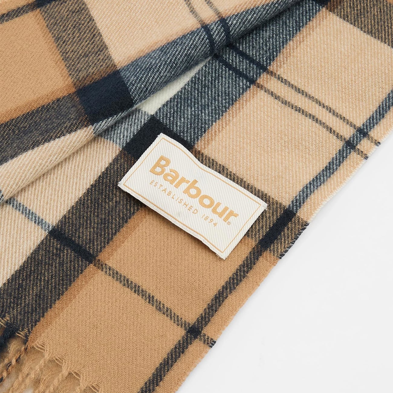 Barbour バブアー Hailes Tartan Scarf Hessian Navy Tartan ヘイルズ タータンチェックスカーフ LSC0426