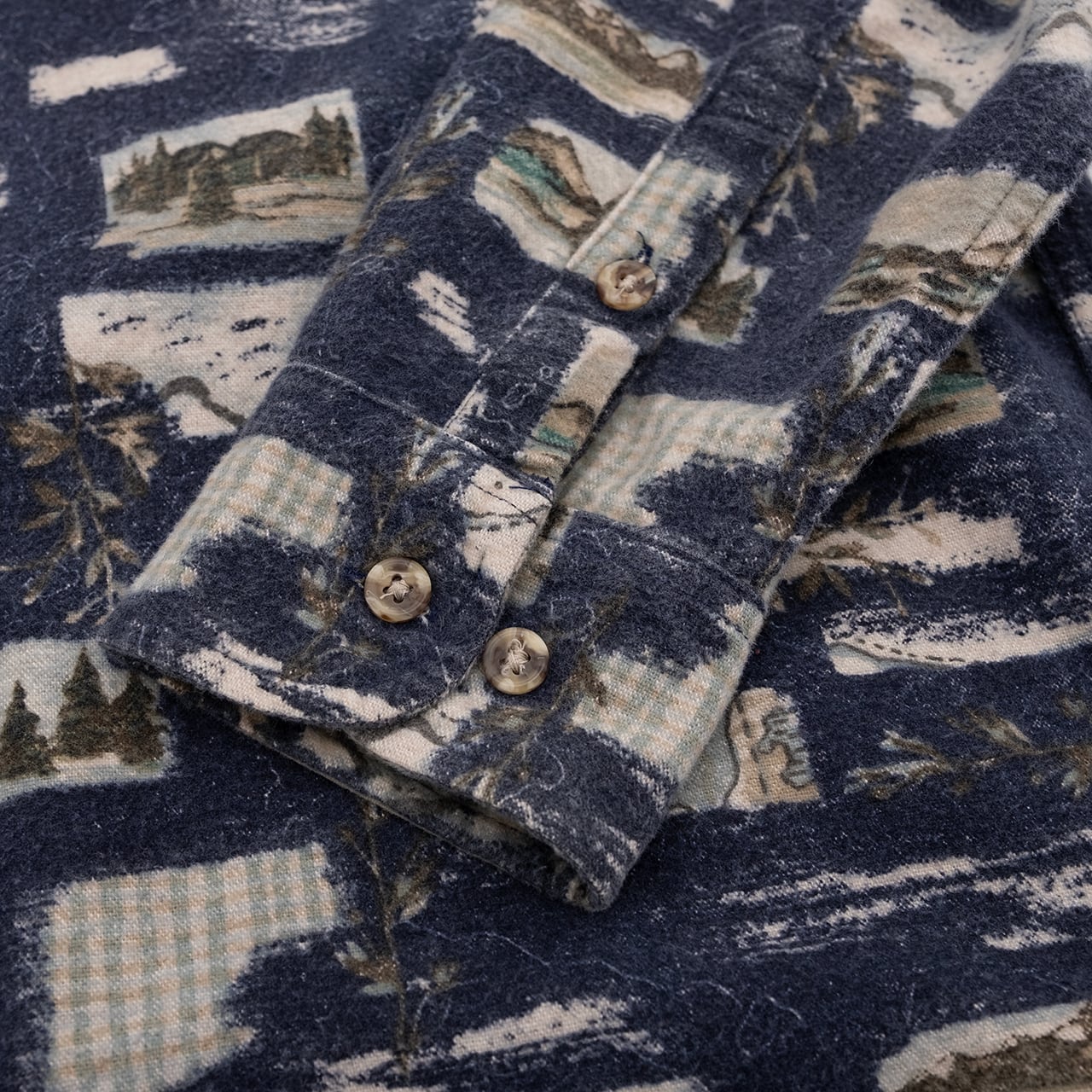 【USED】90s Cabela's カベラス Chamois Print Button Down Shirt シャモアプリント ボタンダウンシャツ