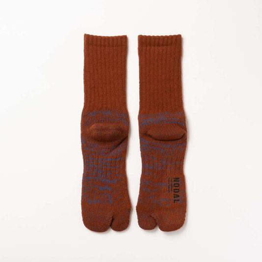 【DM便190円】NODAL 84N Wool Long Socks（Brown） ウールロングソックス NDY09