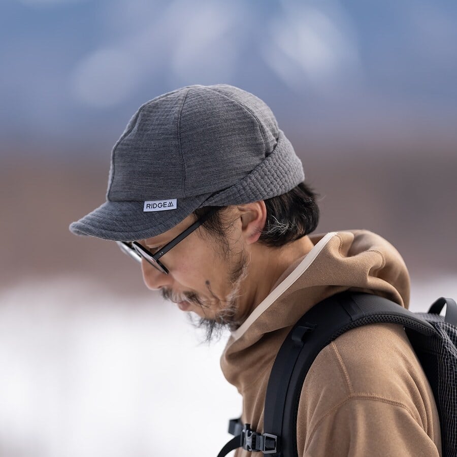 【DM便190円】RIDGE MOUNTAIN GEAR リッジマウンテンギア Grid Merino Earmuff Cap グリッドメリノ イヤーマフキャップ