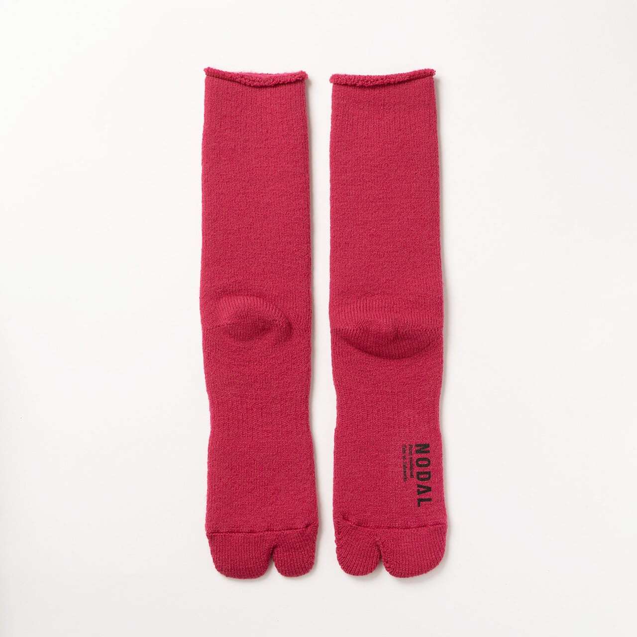 【DM便190円】NODAL Brushed Pile Socks（Berry） 裏起毛のパイルソックス NDY10