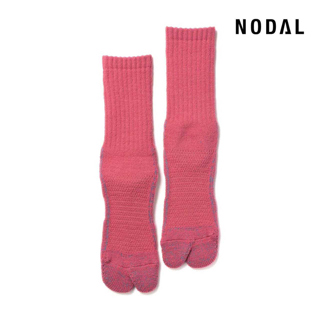 【DM便190円】NODAL 84N Wool Long Socks（Cherry Pink） ウールロングソックス NDY09