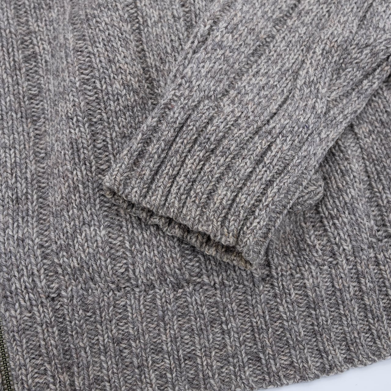 【USED】90s WOOLRICH Full Zip Knit Sweater ウールリッチ フルジップ ニットセーター
