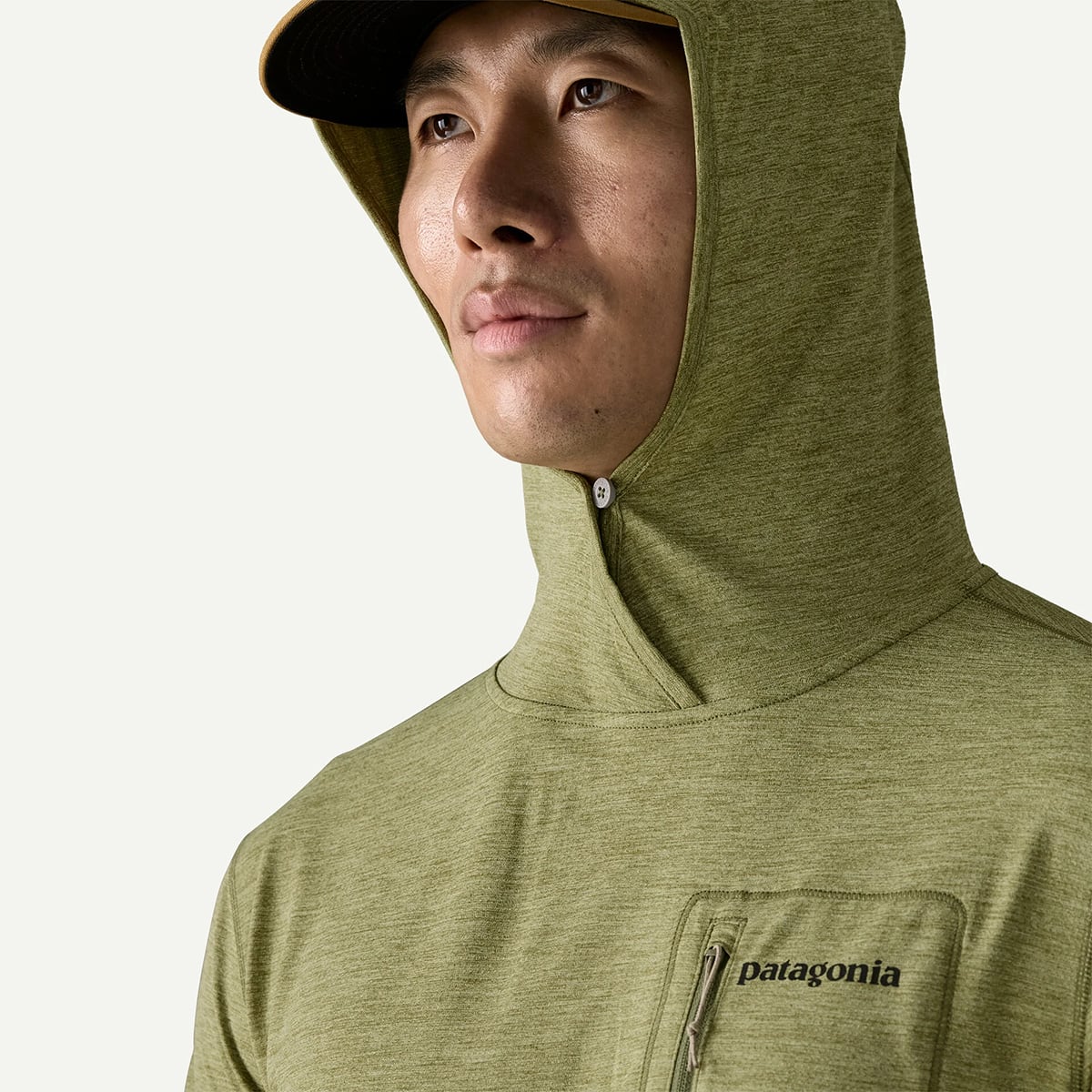 【DM便190円】Patagonia パタゴニア Men's Capilene? Cool Sun Hoody - Fitz Roy Trout メンズ・キャプリーン・クール・サン・フーディ フィッツロイ トラウト 44937