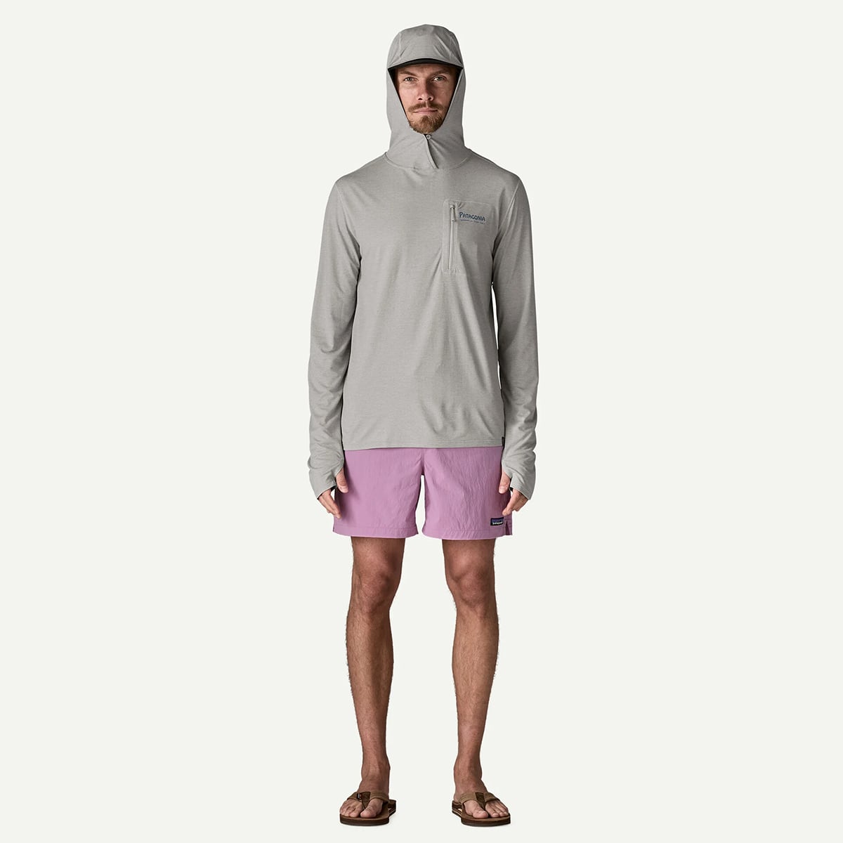 【DM便190円】Patagonia パタゴニア Men's Capilene? Cool Sun Hoody - Water People Banner メンズ・キャプリーン・クール・サン・フーディ（ウォーター・ピープル・バナー）