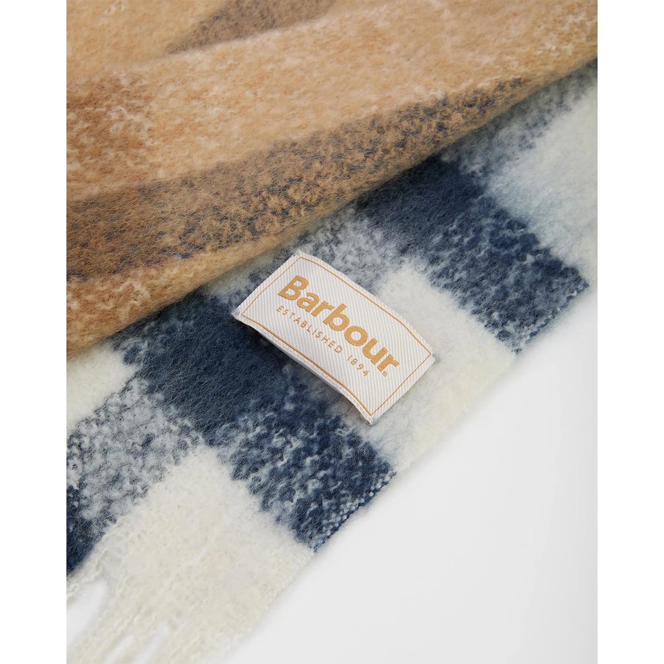 Barbour バブアー Isla Tartan Boucle Scarf Hessian Tartan アイラ タータン ブークレ スカーフ LSC0293