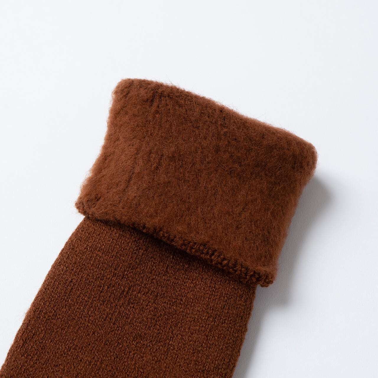 【DM便190円】NODAL Brushed Pile Socks（Coffee） 裏起毛のパイルソックス NDY10