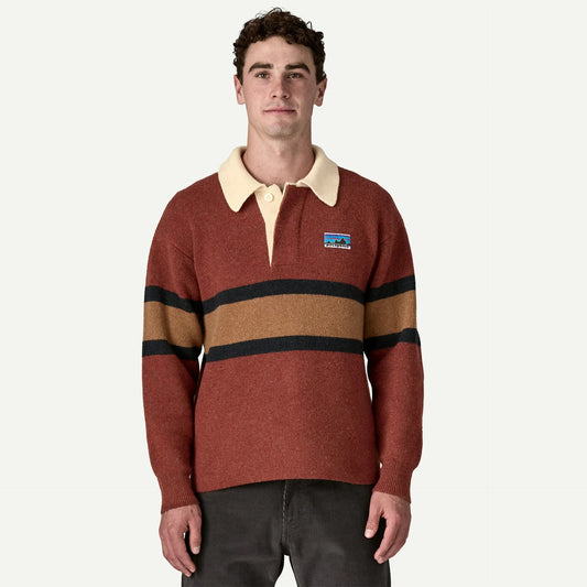 Patagonia パタゴニア Recycled Wool-Blend Rugby Sweater リサイクル・ウールブレンド・ラグビー・セーター Rugby Big: Sunken Blue 50900