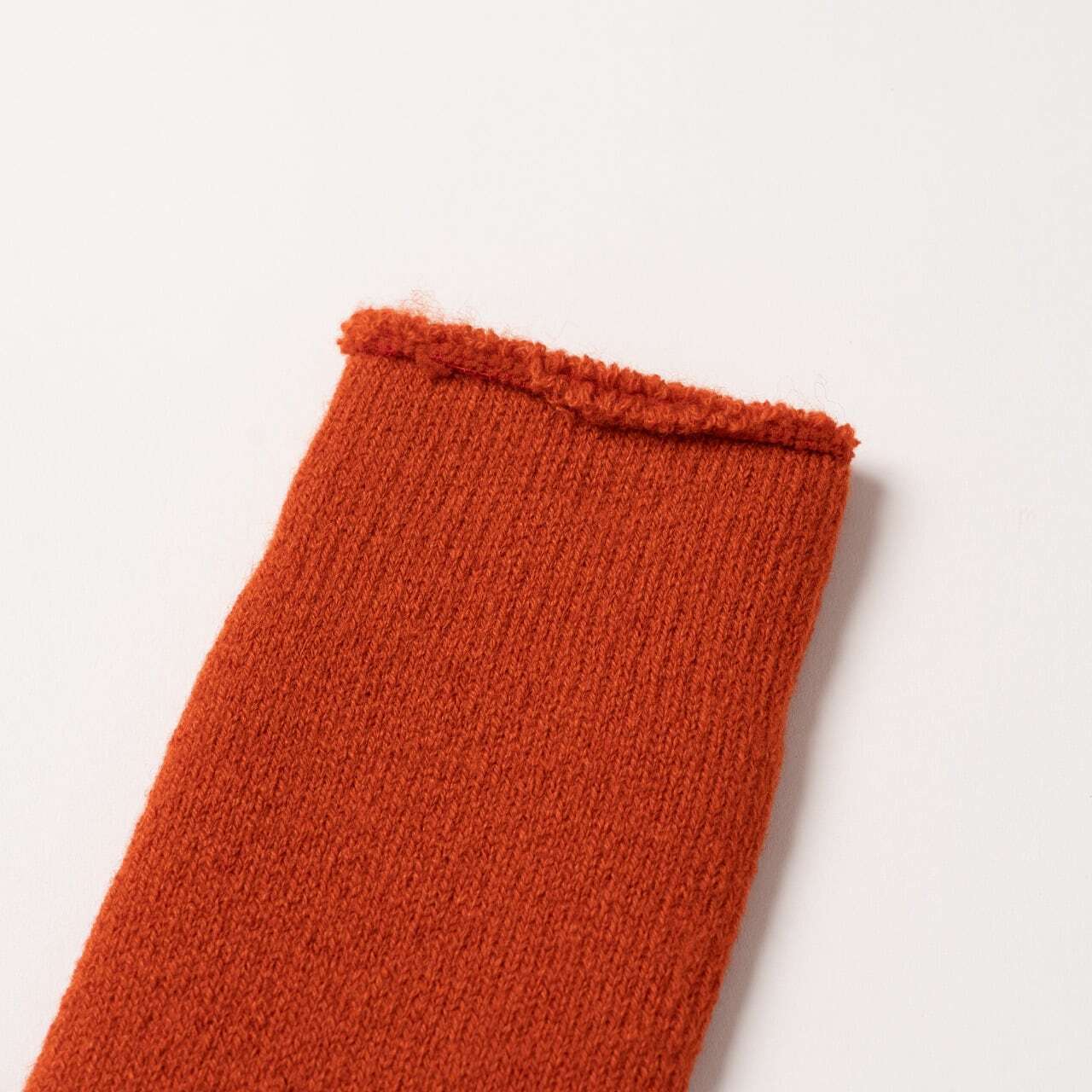 【DM便190円】NODAL Brushed Pile Socks（Orange） 裏起毛のパイルソックス NDY10