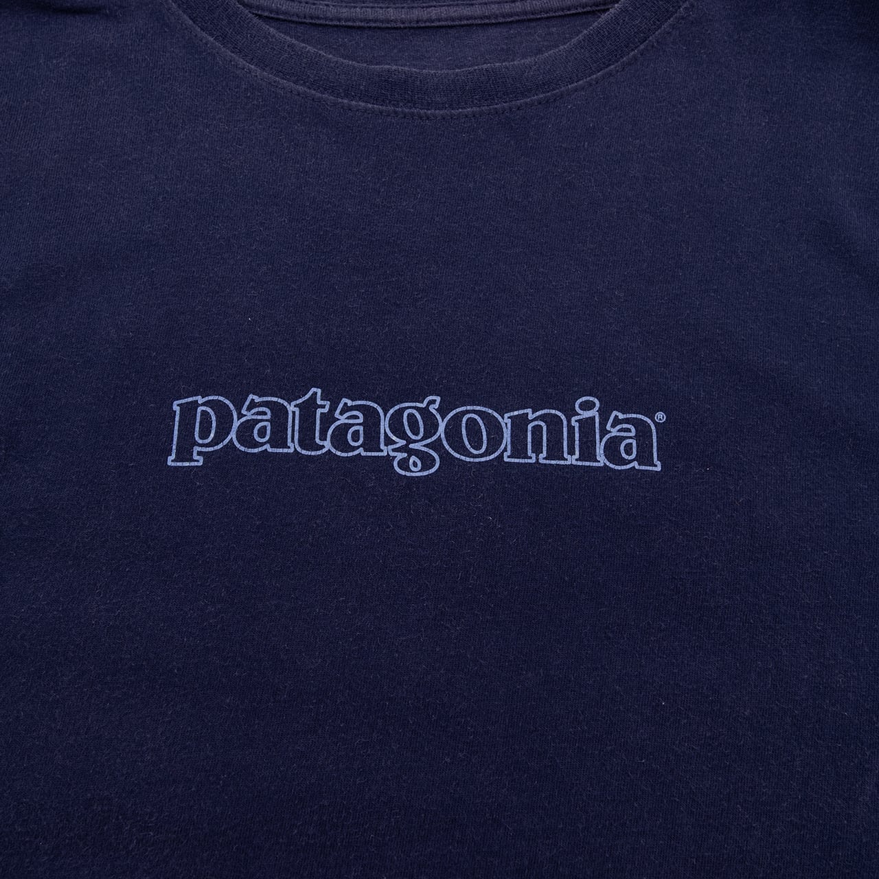 【USED】00s Patagonia Navy Nature Reflection Graphic T-Shirt パタゴニア バックプリントTシャツ