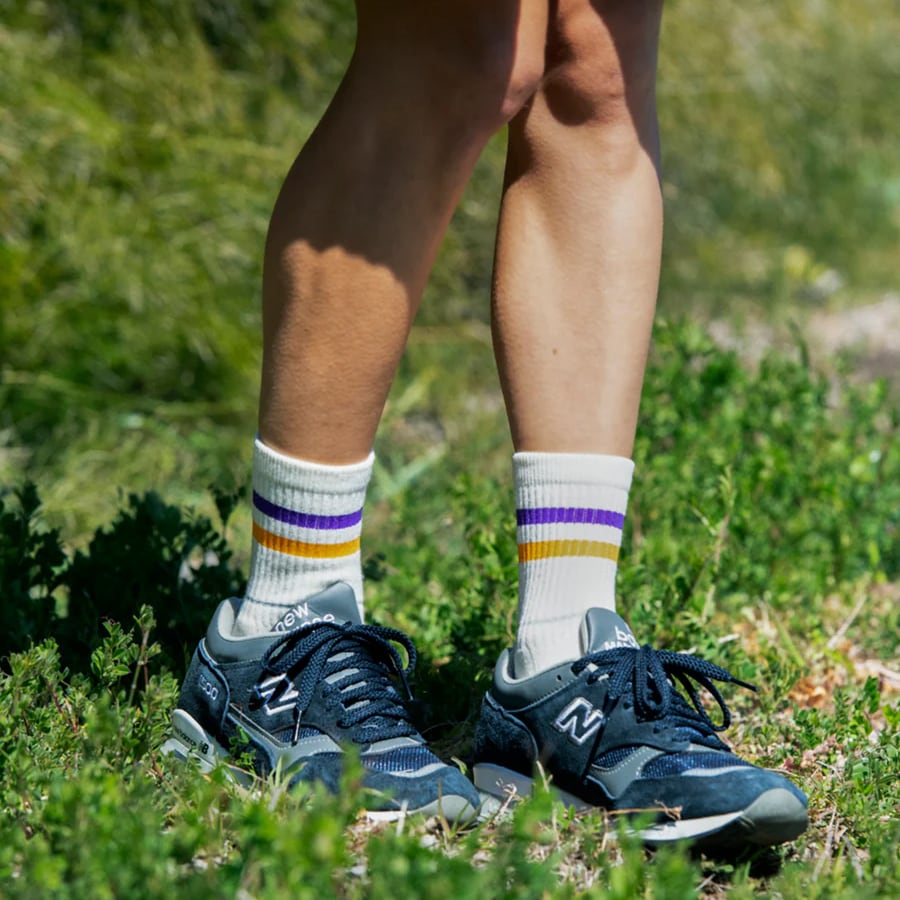 【DM便190円】ROTOTO ロトト ALLROUNDER ”2 STRIPE MERINO CREW ” オールラウンダー 2ストライプ メリノクルー