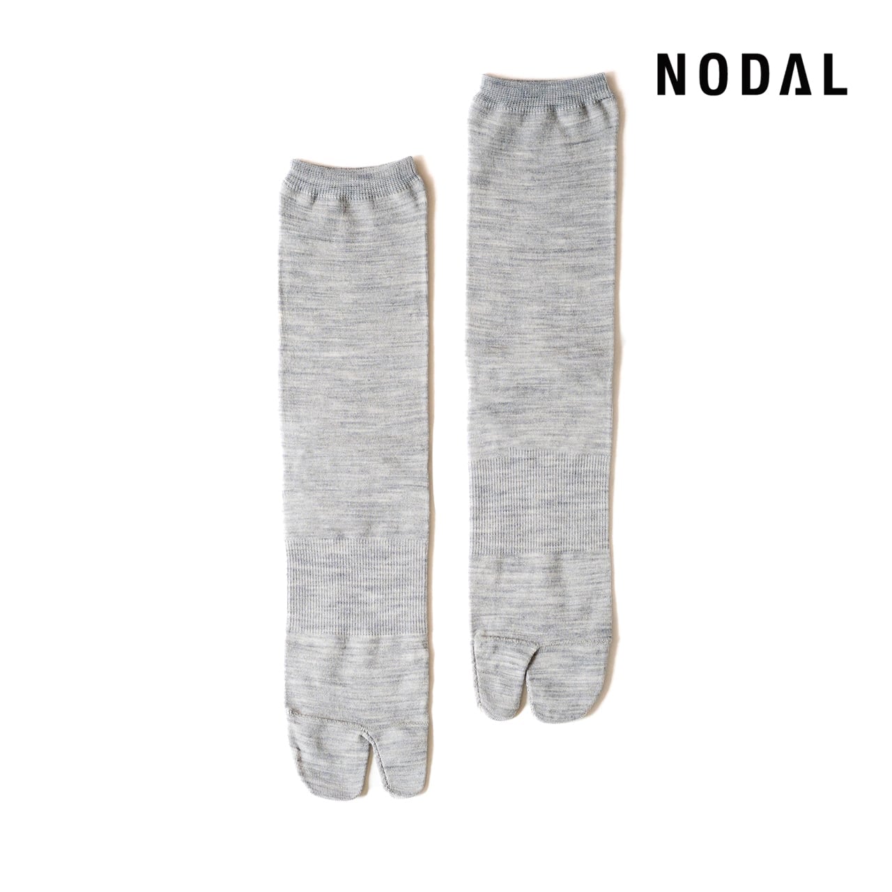 【DM便190円】NODAL Australian MerinoWool Socks（Melange Gray） ノーダル オーストラリアンメリノソックス メランジグレー