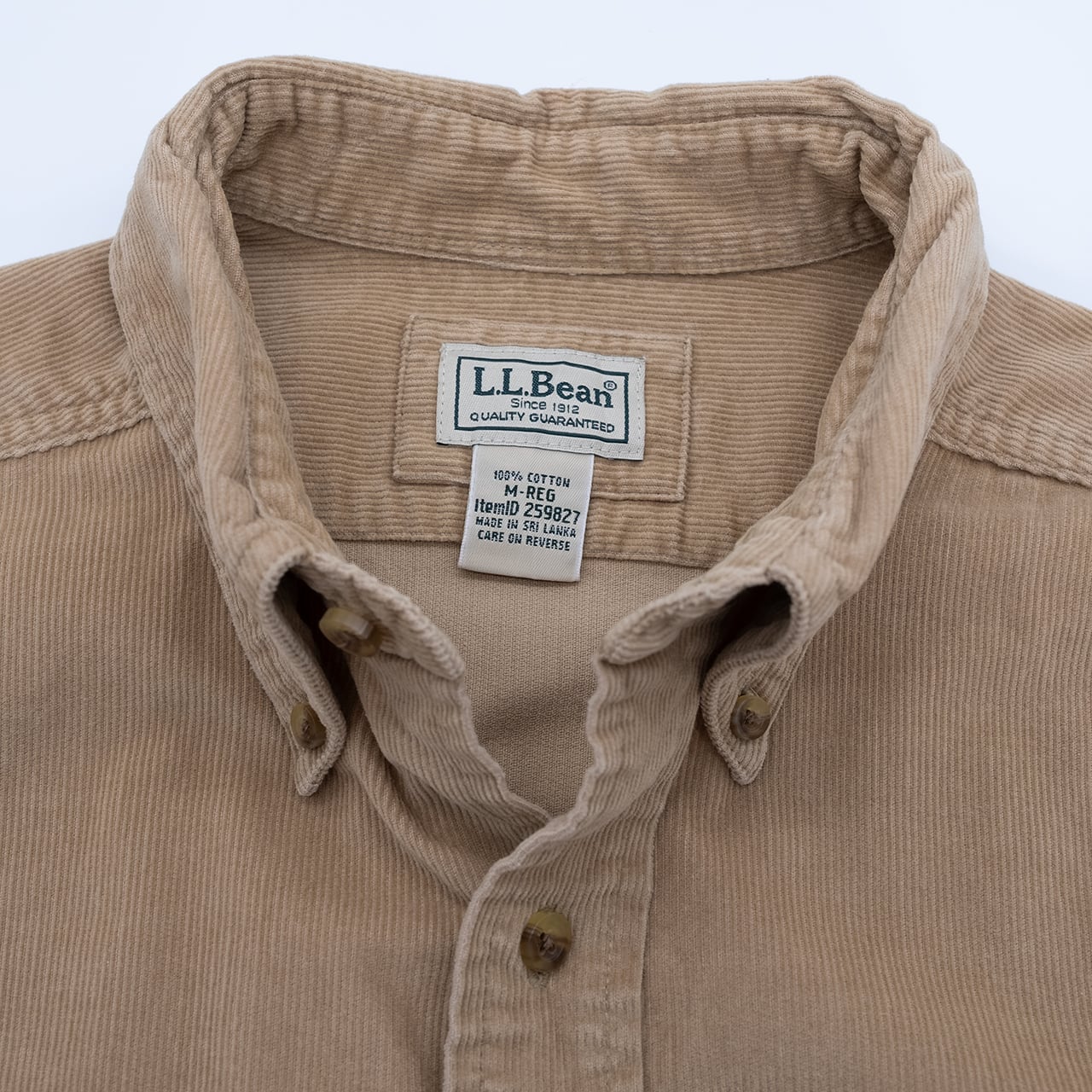 【USED】00s L.L.Bean Corduroy Shirt エルエルビーン コーデュロイボタンダウンシャツ