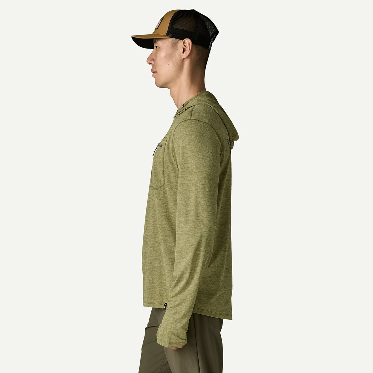 【DM便190円】Patagonia パタゴニア Men's Capilene? Cool Sun Hoody - Fitz Roy Trout メンズ・キャプリーン・クール・サン・フーディ フィッツロイ トラウト 44937