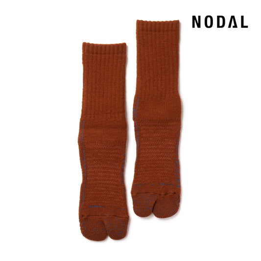 【DM便190円】NODAL 84N Wool Long Socks（Brown） ウールロングソックス NDY09