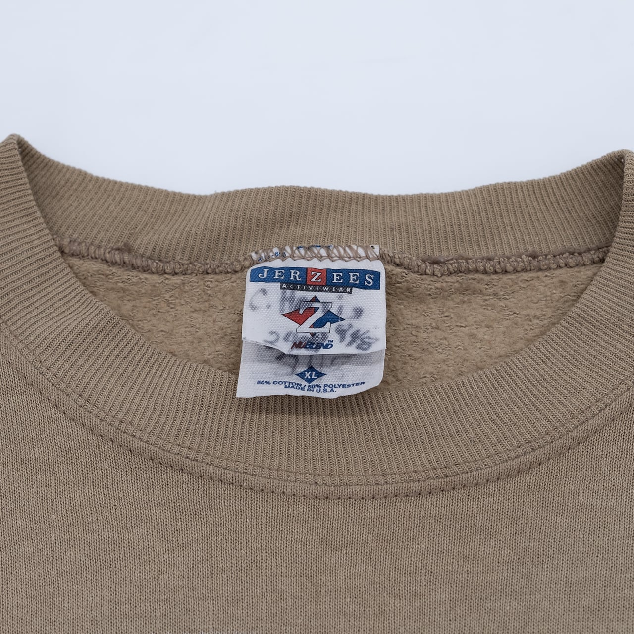 【USED】90s JERZEES ジャージーズ RAINBOW TROUT Print Sweat Shirt レインボートラウトプリントスウェットシャツ MADE IN USA