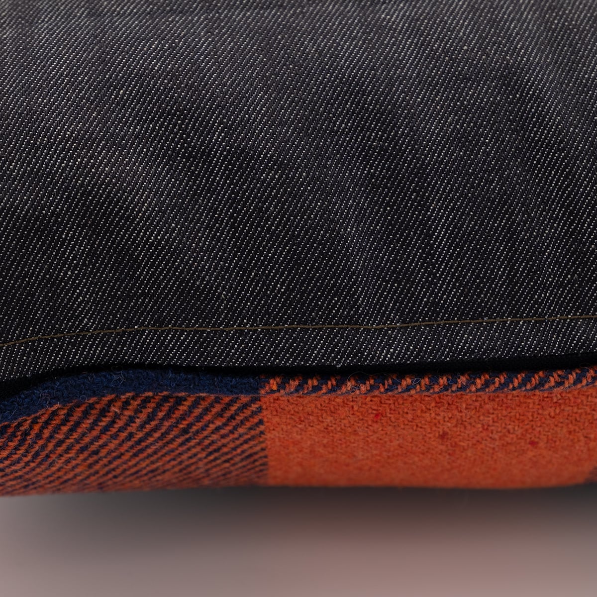 Montkage Products モンカゲプロダクツ Cushion Cover クッションカバー バッファローチェック×デニム