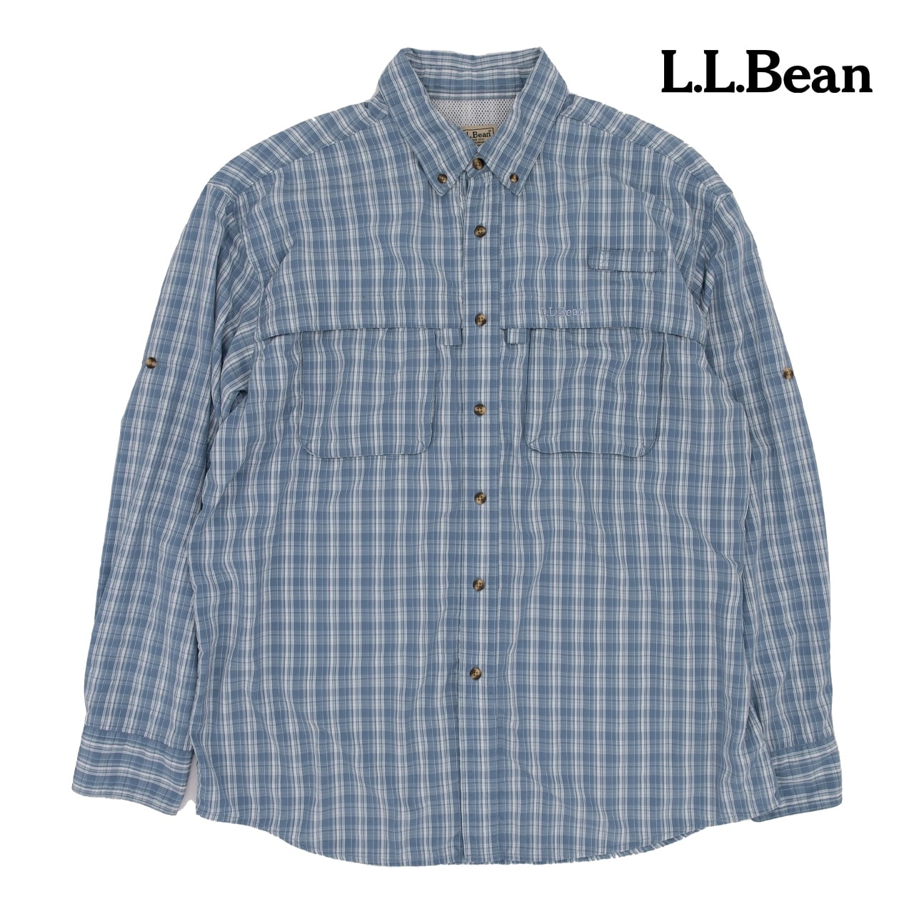 【USED】00s L.L.Bean FISHING Check Shirt エルエルビーン フィッシングチェックシャツ