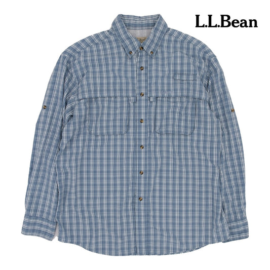 【USED】00s L.L.Bean FISHING Check Shirt エルエルビーン フィッシングチェックシャツ