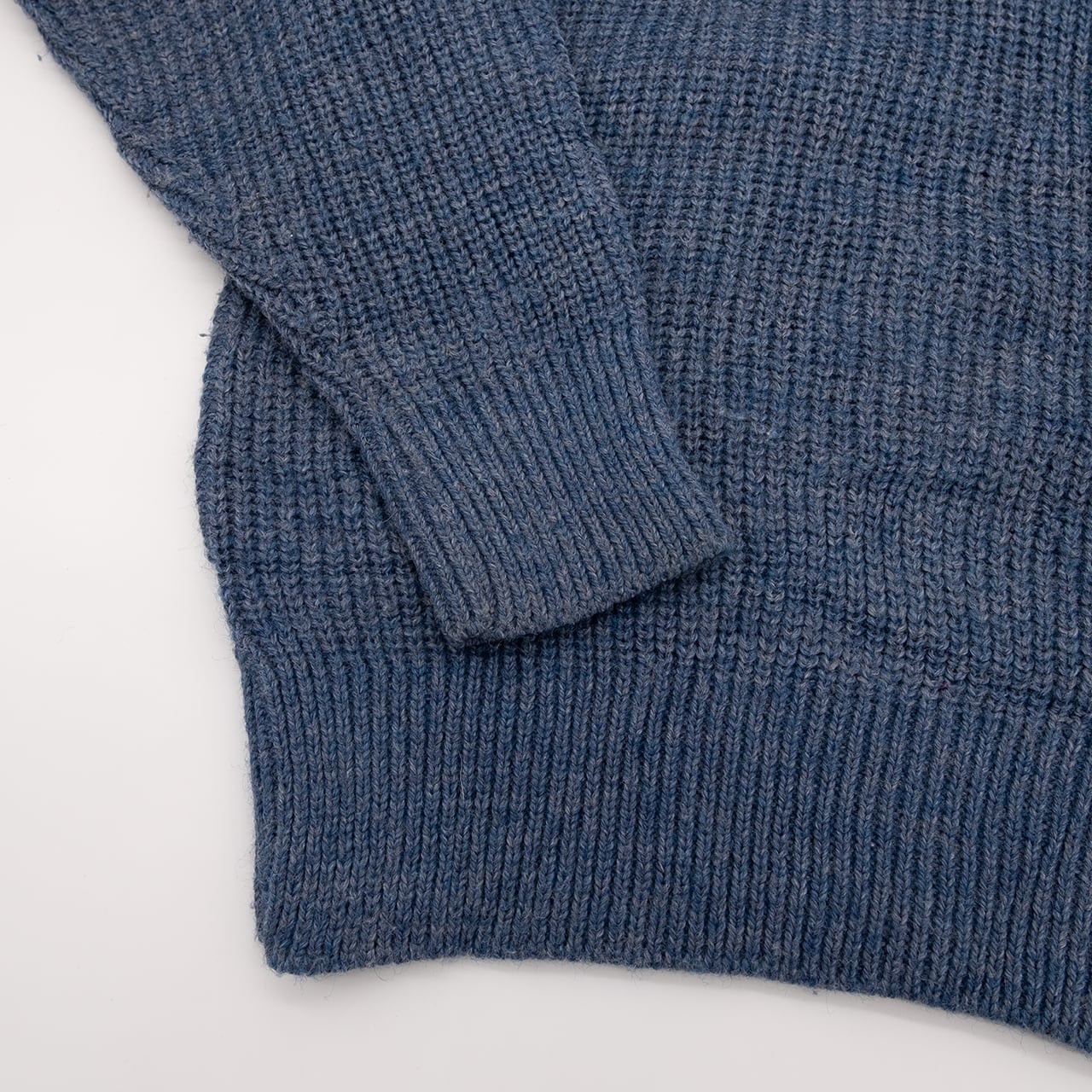 【USED】80s L.L.Bean Henley neck Sweater ヘンリーネックニットセーター made in USA